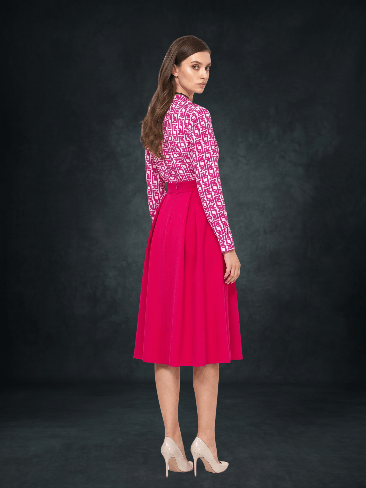 Magenta Skirt Back